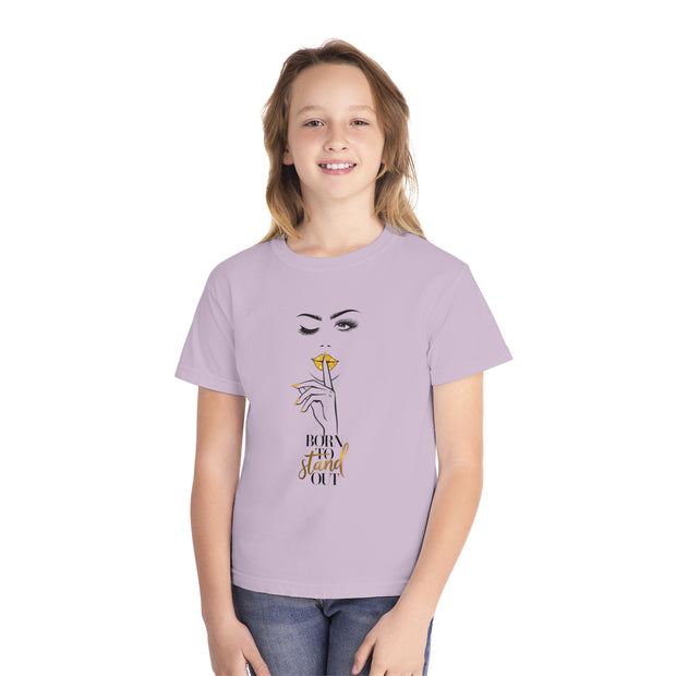 Stylish Youth Tee - Born To Stand Out Graphic T-Shirt for Trendy Kids
