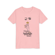 Dream Big, Sparkle More Youth Tee, Stylish Graphic Young Adult Shirt