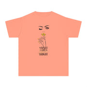 Smart Girls Shine Bright Stylish Youth Tee - Graphic T-Shirt for Trendy Kids