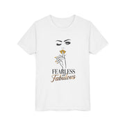 Fearless and Fabulous Youth Tee, Stylish Graphic Young Adult Shirt