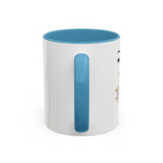 Serene Bombshell Stylish Black-Handled Coffee Mug - Perfect for Morning Brew