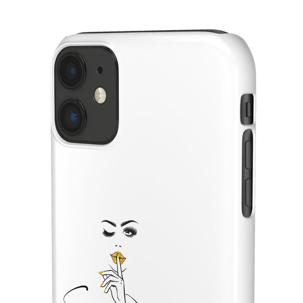 Serene Bombshell Phone Case, Chic Snap Case, Stylish Phone Cover