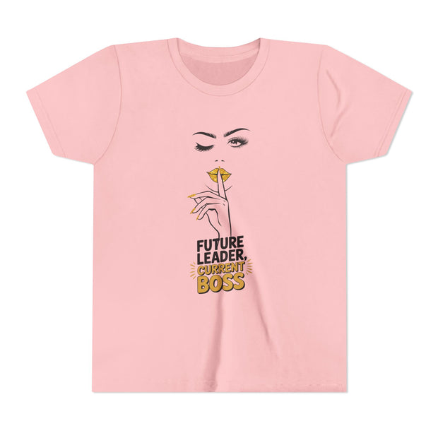 Future Leader, Current Boss Youth Tee, Stylish Graphic Young Adult Shirt