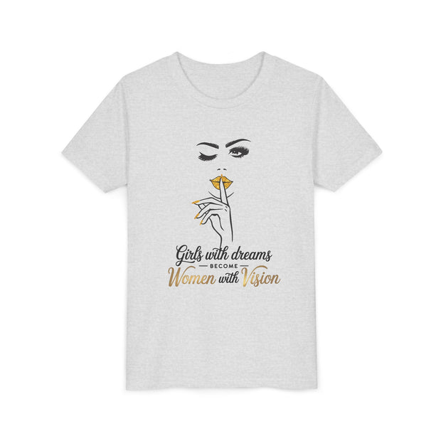 Girls with Dreams Youth Tee, Stylish Graphic Young Adult Shirt