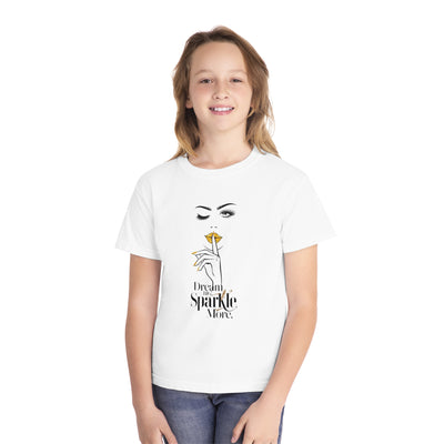Stylish Youth Tee - Dream Big, Sparkle More Graphic T-Shirt for Trendy Kids