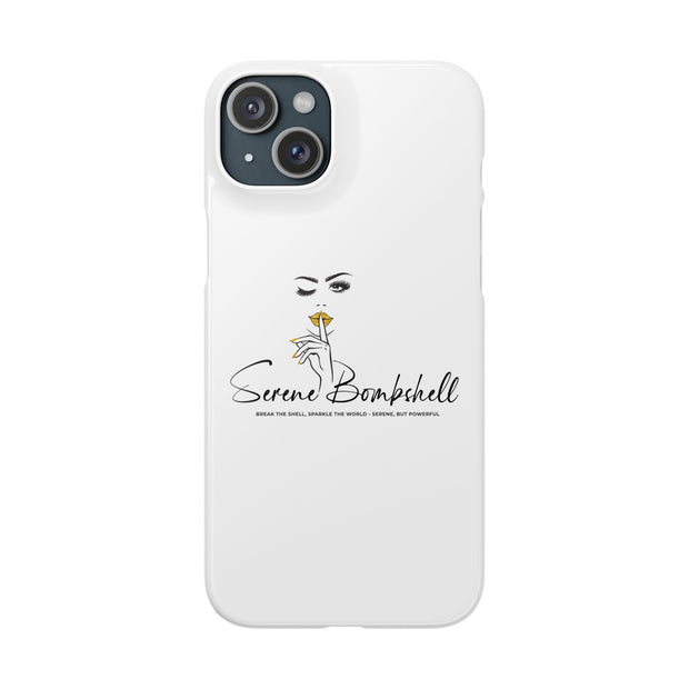 Serene Bombshell Phone Case, Chic Snap Case, Stylish Phone Cover