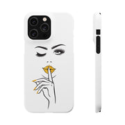 Serene Bombshell Phone Case, Chic Snap Case, Stylish Phone Cover