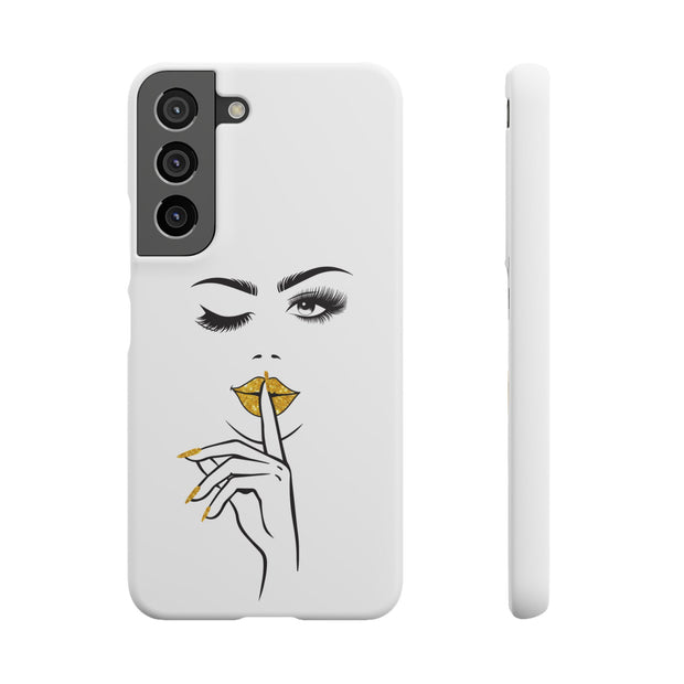 Serene Bombshell Phone Case, Chic Snap Case, Stylish Phone Cover
