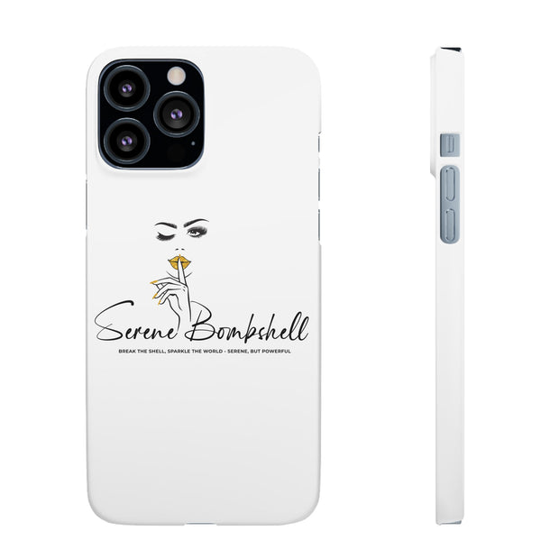 Serene Bombshell Phone Case, Chic Snap Case, Stylish Phone Cover
