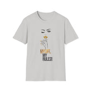 Serene Bombshell Chic Statement T-Shirt - My Life, My Rules! Graphic Tee