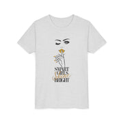 Smart Girls Shine Bright Youth Tee, Stylish Graphic Young Adult Shirt