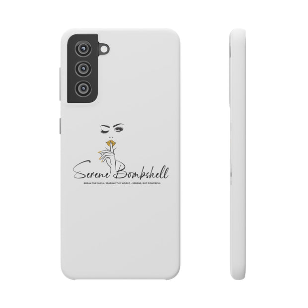 Serene Bombshell Phone Case, Chic Snap Case, Stylish Phone Cover