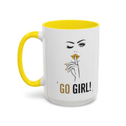 Serene Bombshell "Go Girl" Accent Coffee Mug (11, 15oz)