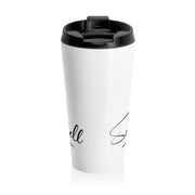 Serene Bombshell Chic Stainless Steel Travel Mug with Elegant Design