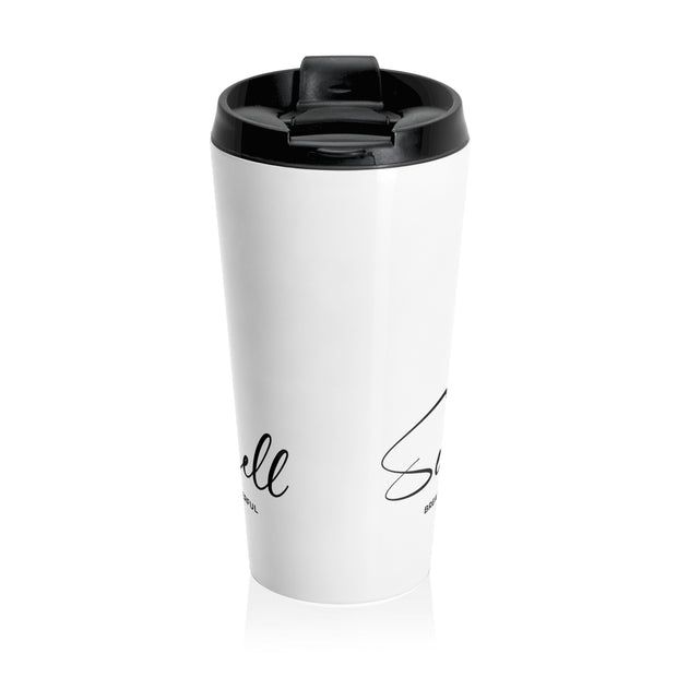 Serene Bombshell Chic Stainless Steel Travel Mug with Elegant Design