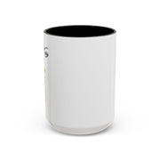 Serene Bombshell Stylish Black-Handled Coffee Mug - Perfect for Morning Brew