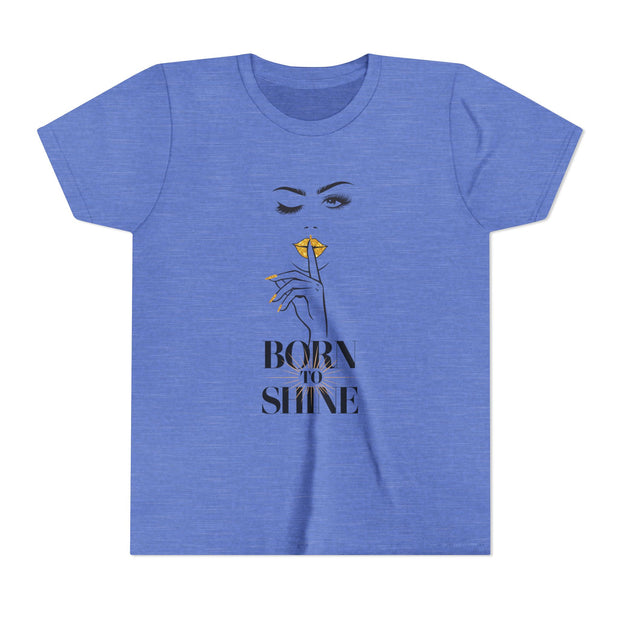 Born to Shine Youth Tee, Stylish Graphic Young Adult Shirt