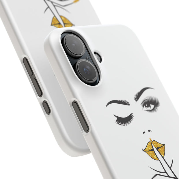 Serene Bombshell Phone Case, Chic Snap Case, Stylish Phone Cover