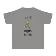 Born to Shine Stylish Youth Tee - Graphic T-Shirt for Trendy Kids