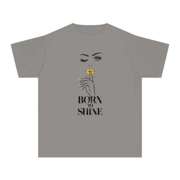 Born to Shine Stylish Youth Tee - Graphic T-Shirt for Trendy Kids