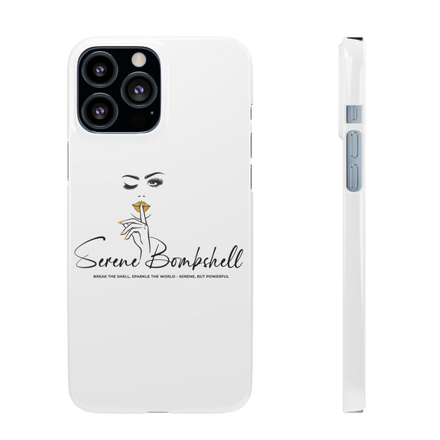 Serene Bombshell Phone Case, Chic Snap Case, Stylish Phone Cover
