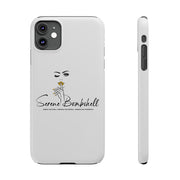 Serene Bombshell Slim Phone Cases with Stylish Illustration