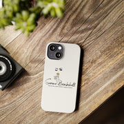 Serene Bombshell Slim Phone Cases with Stylish Illustration