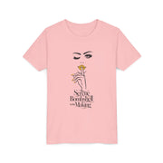 Serene Bombshell in The Making Youth Tee, Stylish Graphic Young Adult Shirt