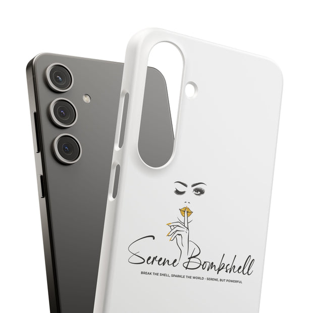 Serene Bombshell Phone Case, Chic Snap Case, Stylish Phone Cover
