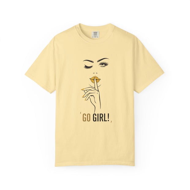 Serene Bombshell Inspirational T-shirt - 'GO GIRL!' Graphic Tee, Women's Empowerment
