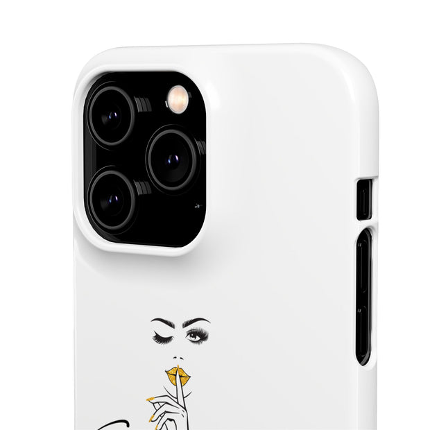 Serene Bombshell Phone Case, Chic Snap Case, Stylish Phone Cover