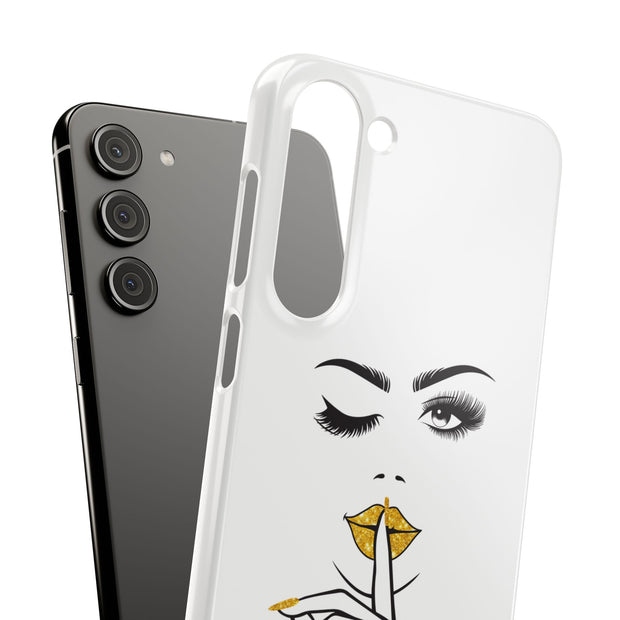 Serene Bombshell Phone Case, Chic Snap Case, Stylish Phone Cover