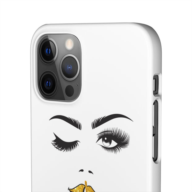 Serene Bombshell Phone Case, Chic Snap Case, Stylish Phone Cover