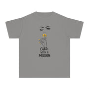 Cutie with a Mission Stylish Youth Tee - Graphic T-Shirt for Trendy Kids