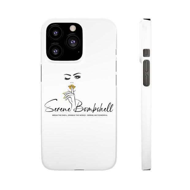 Serene Bombshell Phone Case, Chic Snap Case, Stylish Phone Cover