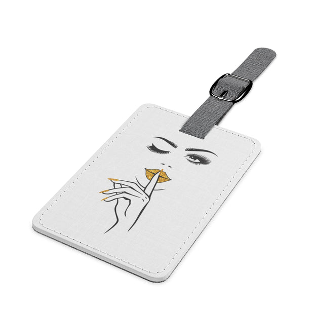 Serene Bombshell Chic Travel Luggage Tag, Airport Essentials