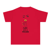 Cutie with a Mission Stylish Youth Tee - Graphic T-Shirt for Trendy Kids