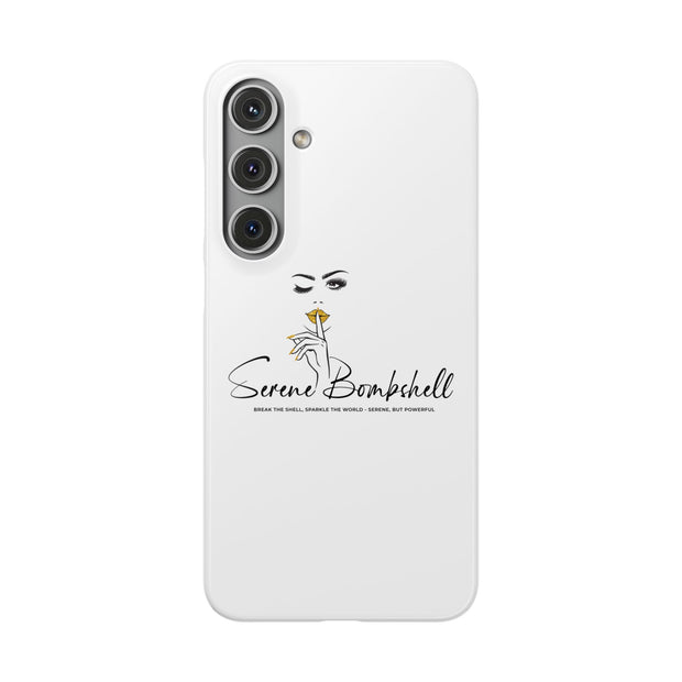 Serene Bombshell Phone Case, Chic Snap Case, Stylish Phone Cover