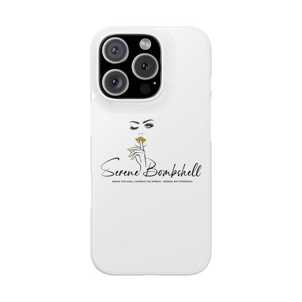 Serene Bombshell Phone Case, Chic Snap Case, Stylish Phone Cover