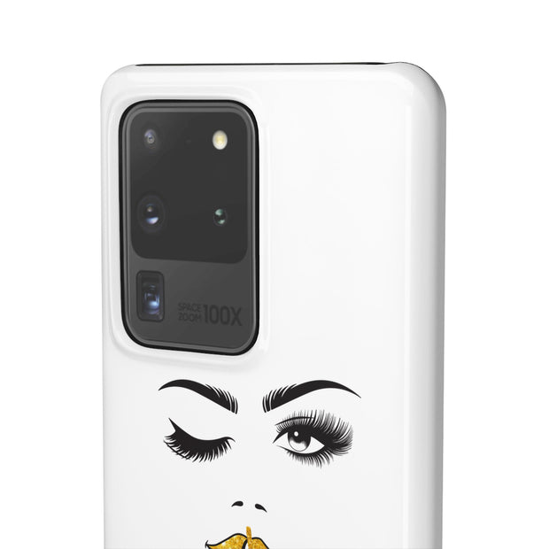 Serene Bombshell Phone Case, Chic Snap Case, Stylish Phone Cover