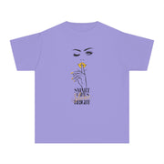 Smart Girls Shine Bright Stylish Youth Tee - Graphic T-Shirt for Trendy Kids