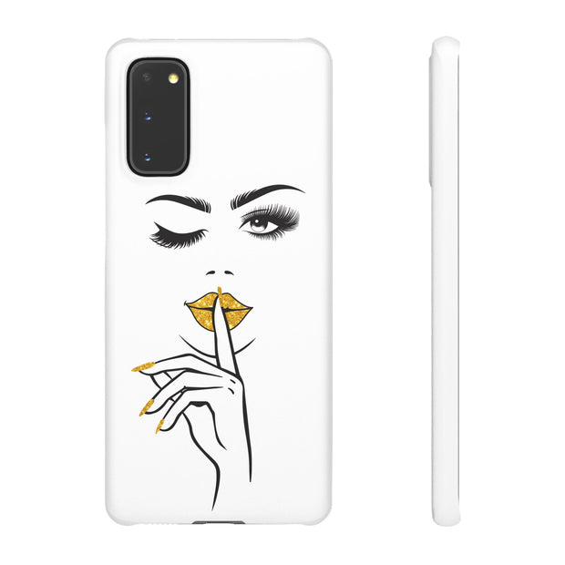 Serene Bombshell Phone Case, Chic Snap Case, Stylish Phone Cover
