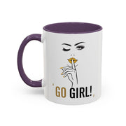 Serene Bombshell "Go Girl" Accent Coffee Mug (11, 15oz)