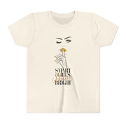 Smart Girls Shine Bright Youth Tee, Stylish Graphic Young Adult Shirt