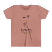Fearless and Fabulous Youth Tee, Stylish Graphic Young Adult Shirt