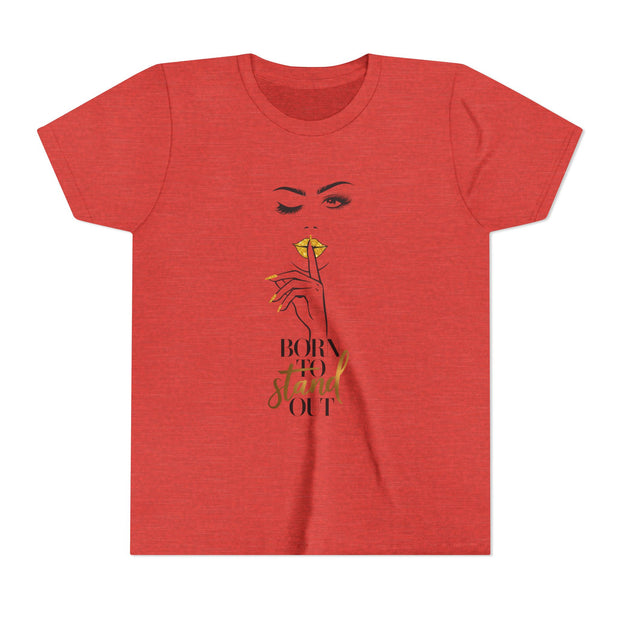Born To Stand Out Youth Tee, Stylish Graphic Young Adult Shirt