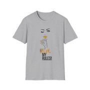 Serene Bombshell Chic Statement T-Shirt - My Life, My Rules! Graphic Tee