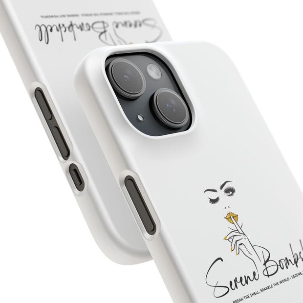 Serene Bombshell Phone Case, Chic Snap Case, Stylish Phone Cover