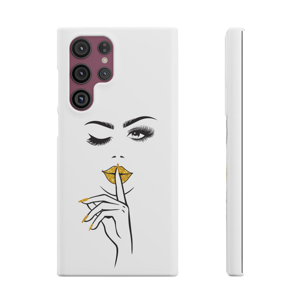 Serene Bombshell Phone Case, Chic Snap Case, Stylish Phone Cover