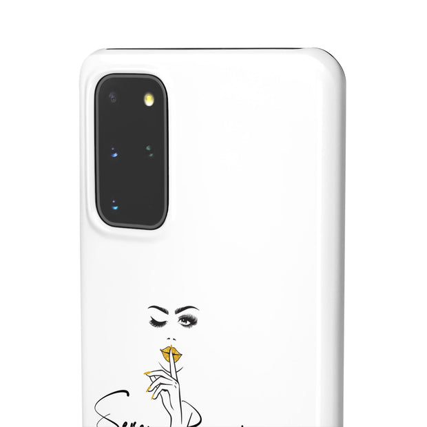 Serene Bombshell Phone Case, Chic Snap Case, Stylish Phone Cover